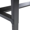 Montezuma Workbench, Adjustable Height, Steel, 6 ft., w/ Solid Wood Work Top MWB722430B